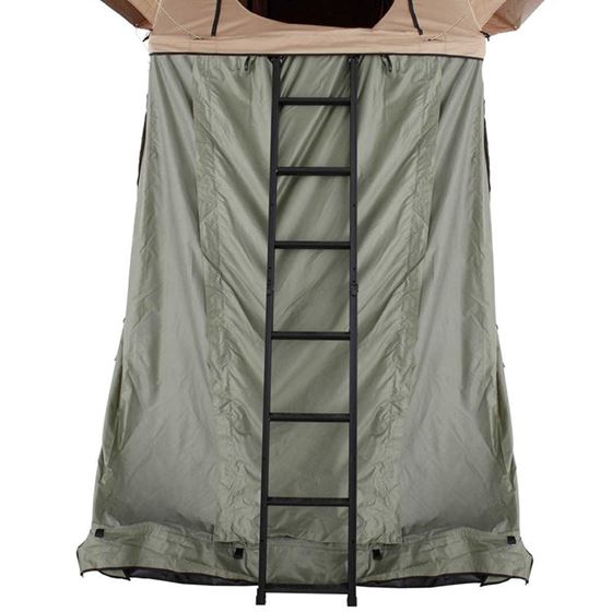 LD TMBK 3 Roof Top Tent With Annex Tan Base With Green Rain Fly Black Aluminum Base (18119733) 2