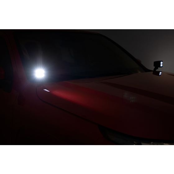 LED Light - Ditch Mount - 2" Black Pair - Flood - Nissan Frontier (22-23) (71065)