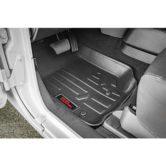 Floor Mats FR and RR 4 Door Jeep Wrangler Unlimited 2WD/4WD (2007-2013) (M-60712) 2