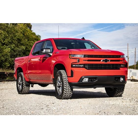 3.5 Inch Lift Kit N3 Struts Chevy Silverado 1500 2WD/4WD (2019-2024) (29532RED) 2