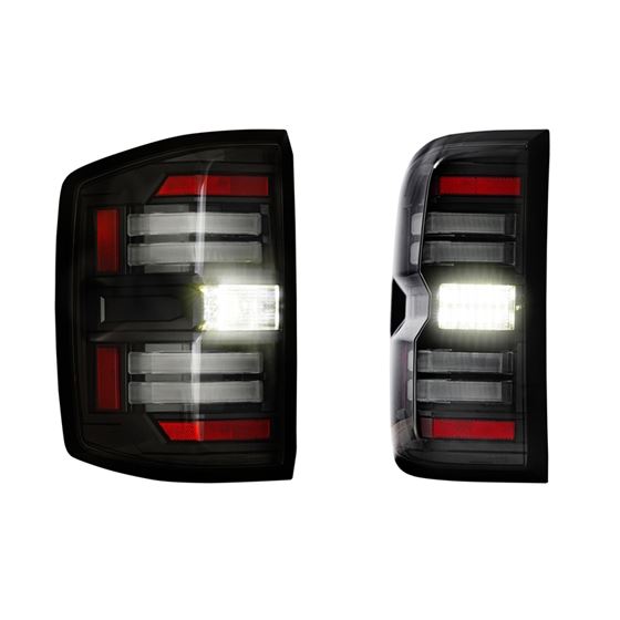 XB LED Tail Lights: Chevy Silverado (14-19) (Pair / Smoked) (Gen 2) (LF729) 2