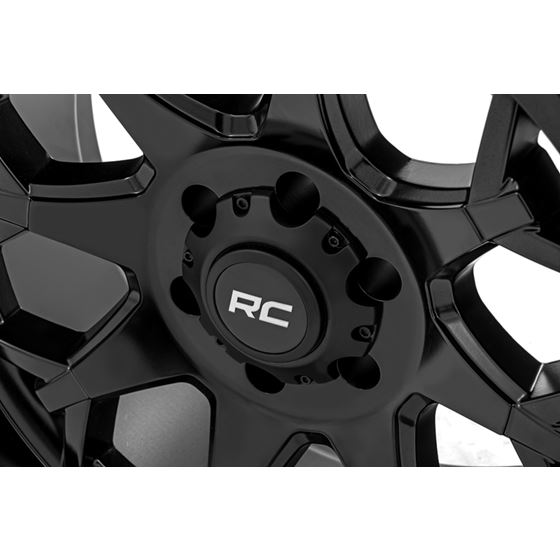80 Series Wheel One-Piece Semi Gloss Black 20x10 6x5.5 -19mm (80201812) 4