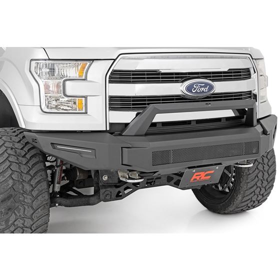 Front Modular Bumper w/Skidplate and 30 Inch LED Light Bar 15-17 Ford F-150 2WD/4WD (10950A) 4