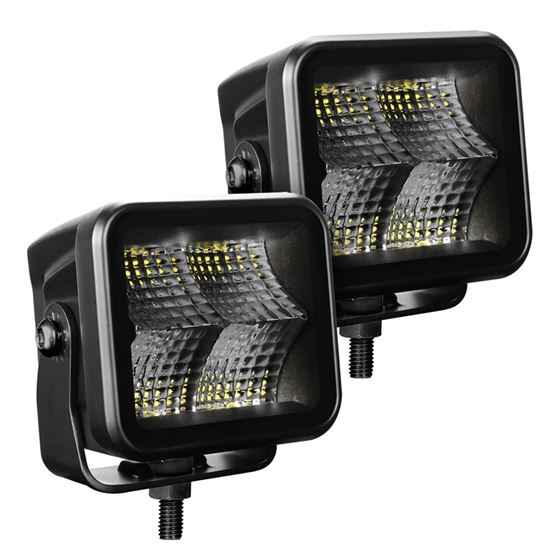 Blackout Series Lights - Pair of 3x3 Cube Flood Light Kit (750400321FCS) 2