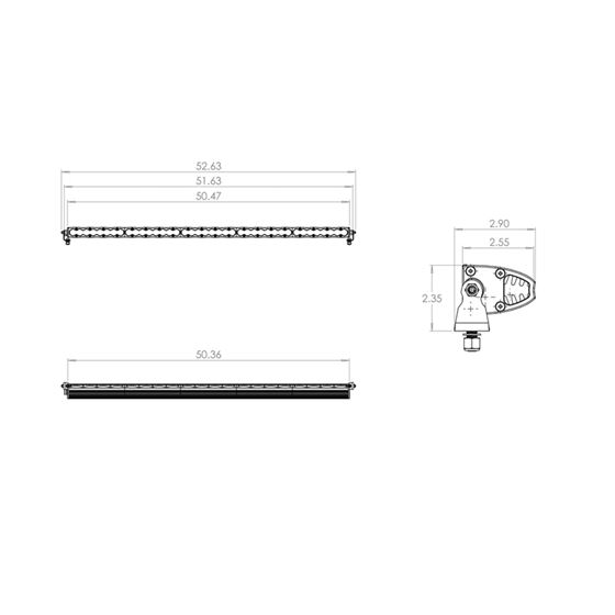 50 Inch LED Light Bar Wide Driving Pattern S8 Series 2