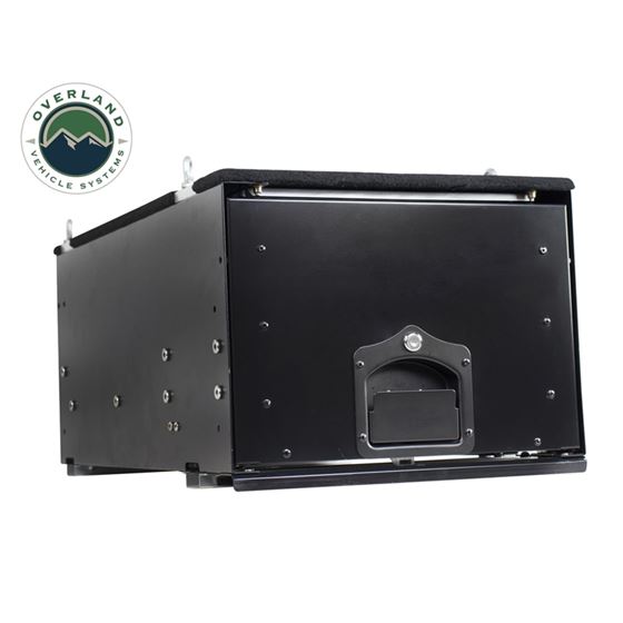 Cargo Box With Slide Out Drawer Size  Black Powder Coat 2