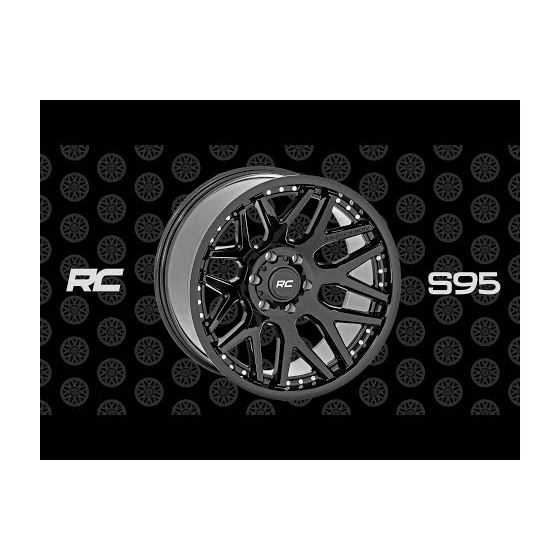 95 Series Wheel - Machined One-Piece - Gloss Black - 22x10 - 6x5.5 - -25mm (95221012M)