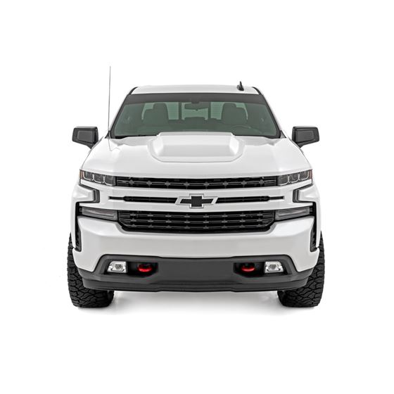 Hood Scoop GAZ Summit White 2019-2024 Silverado 1500 (HS10010-GAZ) 2