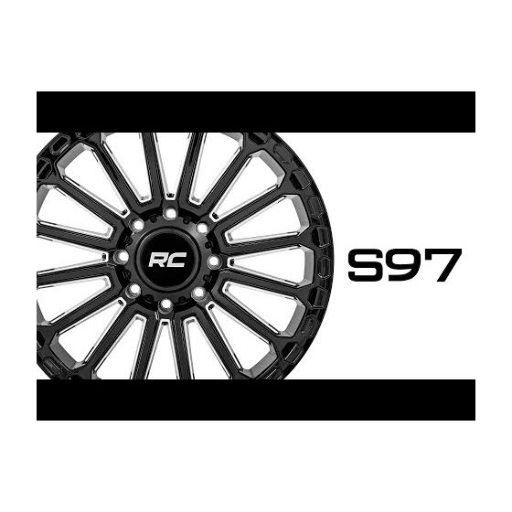 97 Series Wheel One-Piece Gloss Black 22x10 6x135 -19mm (97221017) 2