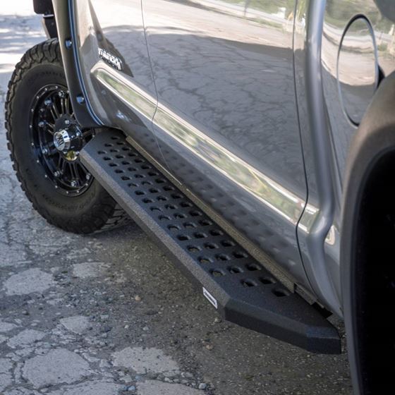 RB20 Running Boards with Mounting Brackets Kit- Bedliner Coating- Double Cab 4