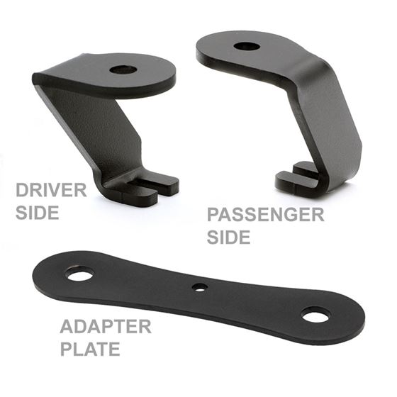 A-Pillar Antenna Mount Ford F-Series Chevy Silverado Dodge Ram Both Sides with Adapter Plate 4