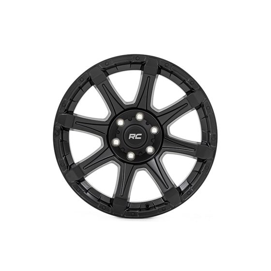 81 Series Wheel One-Piece Semi Gloss Black 20x10 6x5.5 -19mm (81201812) 2