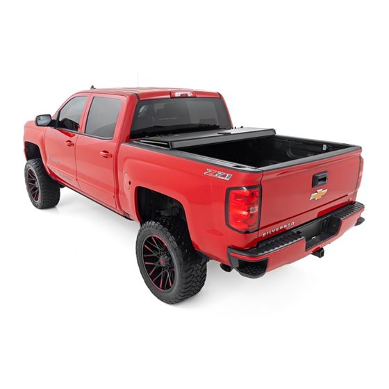 Hard Tri-Fold Flip Up Bed Cover 5'9" Bed Chevy/GMC 1500/2500HD/3500HD (14-19) (49119551) 4