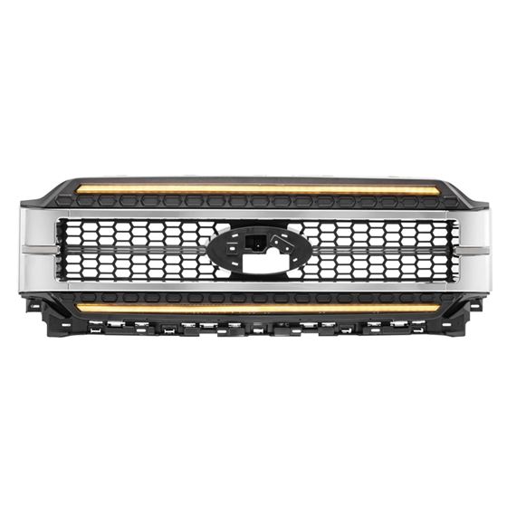 XBG LED Grille: Ford F150 (2021+) (Chrome Finish / Amber DRL) (XBG24) 2