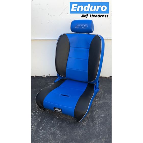 Enduro Low Back Reclining Suspension Seat with Adjustable Headrest 2