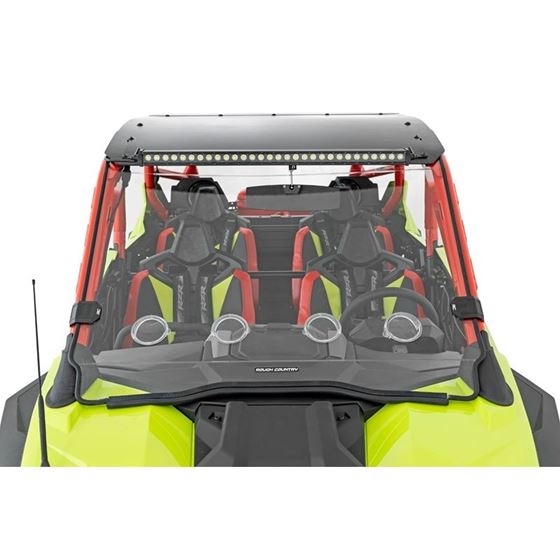 Vented Full Windshield Scratch Resistant Polaris RZR Turbo R (98202210) 2