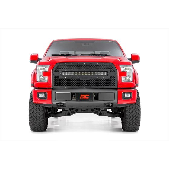 Mesh Grille 30" Dual Row LED Black Ford F-150 2WD/4WD (2015-2017) (70193) 2