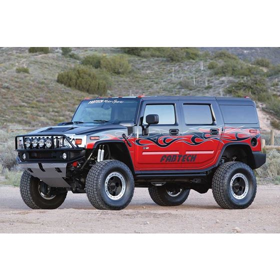 6" PERF SYS W/PERF SHKS 03-05 HUMMER H2 SUV/SUT 4WD W/RR AIR BAGS