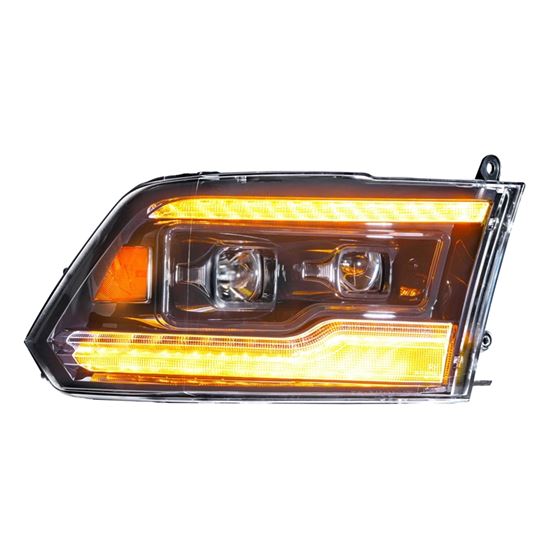 XB LED Headlights: Dodge Ram (09-18) (Pair / Amber DRL) (LF520-A-ASM) 4