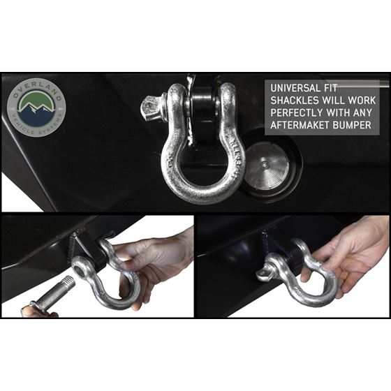 Recovery Shackle 3/4" 4.75 Ton Zinc - Sold In Pairs 4