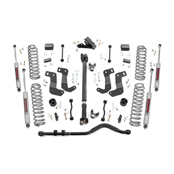 35 Inch Jeep Suspension Lift Kit Premium N3 Shocks Stage 2 Coils and Control Arm Drop 1820 Wrangler