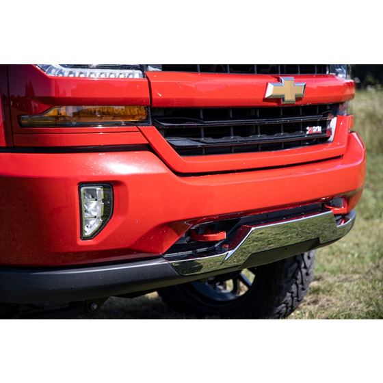 Tow Hooks Forged Red Chevy Silverado 1500 2WD/4WD (2014-2018 and Classic) (RS134) 4