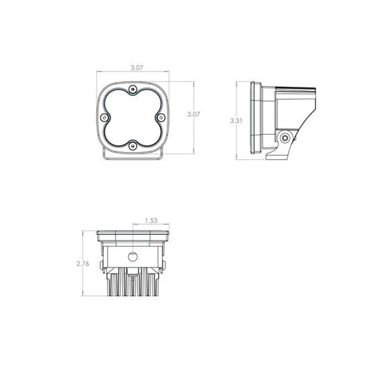 LED Light Pods Spot Pattern Pair Squadron Pro Series 2