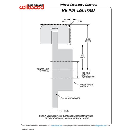 Forged Dynapro Low-Profile Rear Parking Brake Kit 4