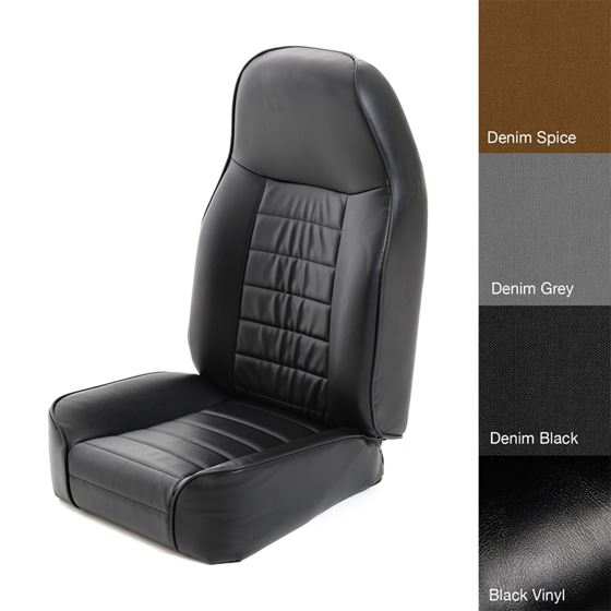 Seat - Front - Standard Bucket - Vinyl Black (44901) 2