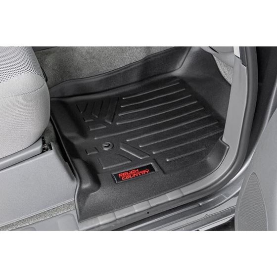 Heavy Duty Floor Mats Front/Rear-08-20 Nissan Frontier Crew Cab Rough Country 4
