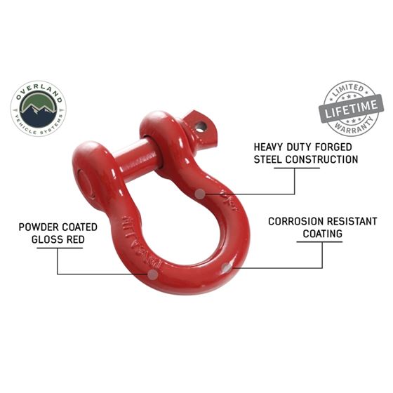 Recovery Shackle 34 475 Ton  Red 4