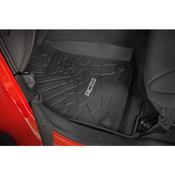 Flex-Fit Floor Mats FR & RR RR Lockable Jeep Gladiator JT 4WD (2020-2024) (FF-61501) 2