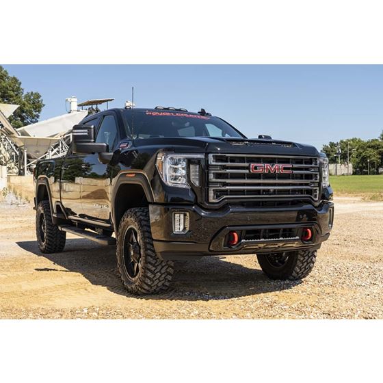 3 Inch Lift Kit w/ Overloads Chevy Silverado and GMC Sierra 2500HD 2WD/4WD (2020-2024) (97730RED) 4