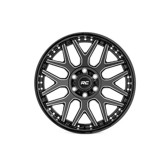 95 Series Wheel Machined One-Piece Gloss Black 20x10 5x5 -19mm (95201018M) 2