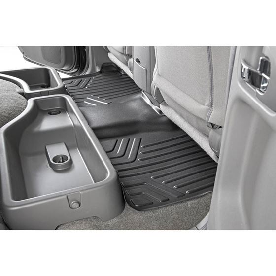 Heavy Duty Floor Mats Front/Rear-08-20 Nissan Frontier Crew Cab Rough Country 2