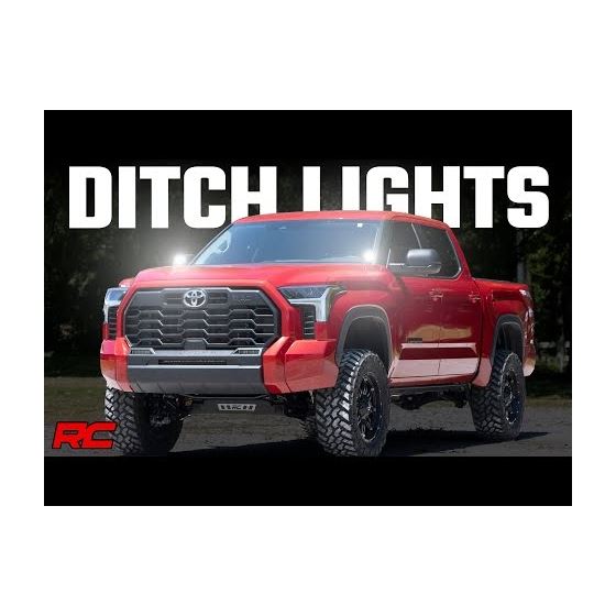 LED Light - Ditch Mount - 2" Black Pair - Spot - Toyota Tundra (22-23) (71071) 2