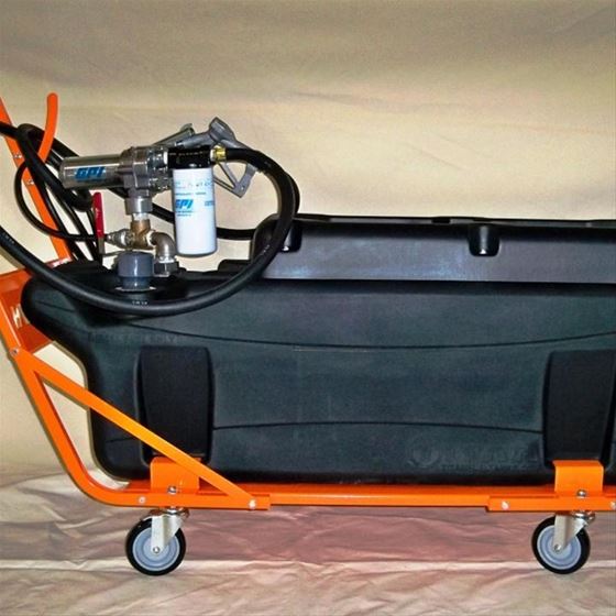 60 Gallon extra heavy duty cross-linked polyethylene fuel tank trolley and pump (6000002) 2