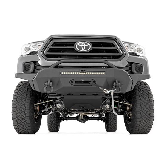 Front Bumper High Clearance 9500 Lb Pro Series Winch Synthetic Rope 16-22 Toyota Tacoma (10716) 2