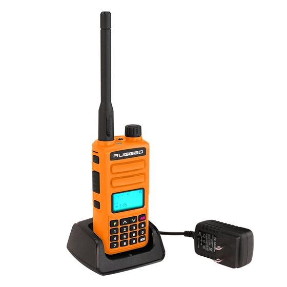 Rugged GMR2 GMRS/FRS Handheld Radio - Safety Orange 4