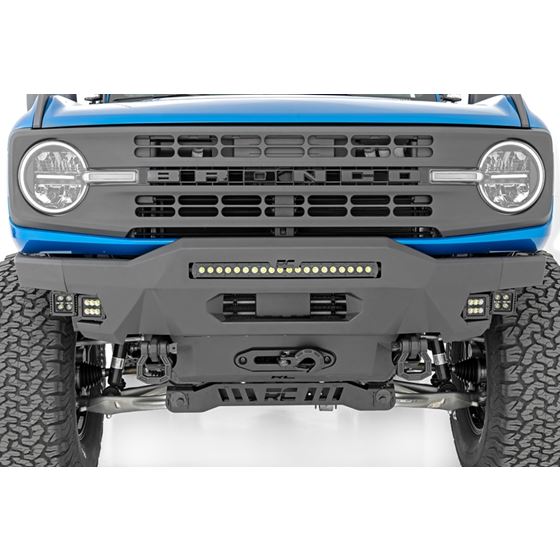 Front Bumper Modular Stubby Wings Amber DRL Ford Bronco 4WD (21-24) (51079) 2