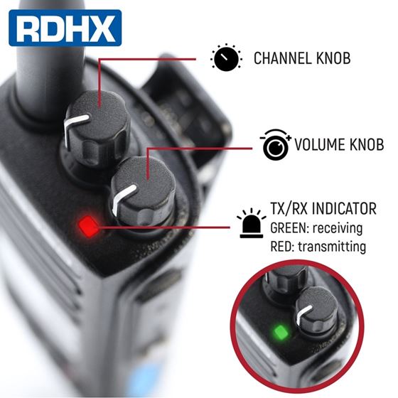 Rugged RDH-X Waterproof Business Band Handheld - Digital and Analog 4
