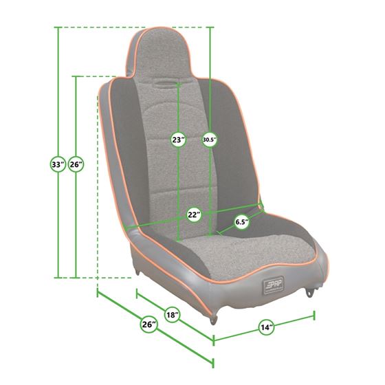 Daily Driver Low Back Suspension Seat with Adjustable Headrest 2