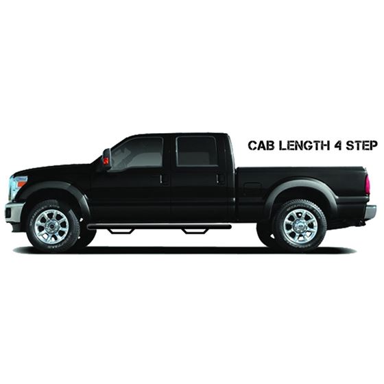 Nerf Step - Cab Len (2 Stps) - 19-22 Ram 2500/3500 Mega - Gloss Blk 2