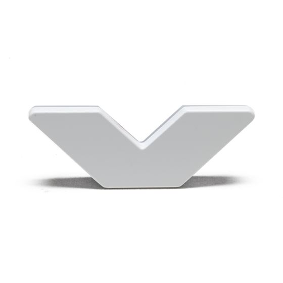 Universal Illuminated LED Letter Badges - Matte White Surface Finish - V (3140-V-005) 2