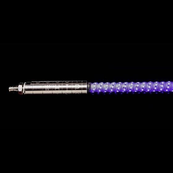 4' Purple LED Whip Threaded 2