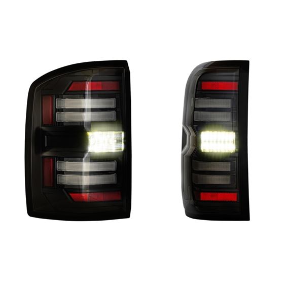 XB LED Tail Lights: GMC Sierra (14-18) (Pair / Smoked) (LF731) 2