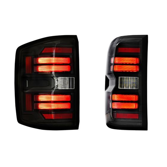 XB LED Tail Lights: Chevy Silverado (14-19) (Pair / Smoked) (Gen 2) (LF729) 4