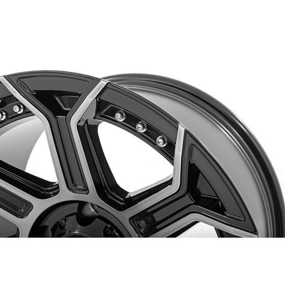 89 Series Wheel One-Piece Black Machined Gun Metal 17x9 5x4.5 -12mm (89170913) 2