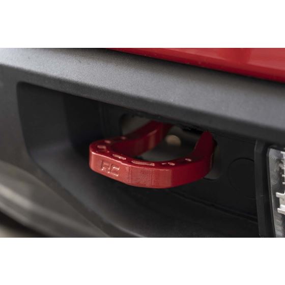 Rough Country Forged Tow Hooks 19-20 Silverado 1500 Red (RS132)