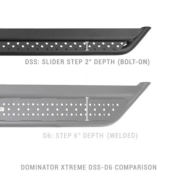 Dominator Xtreme DSS Side Steps with Rocker Panel Mounting Bracket Kit (DSS4234T) 2